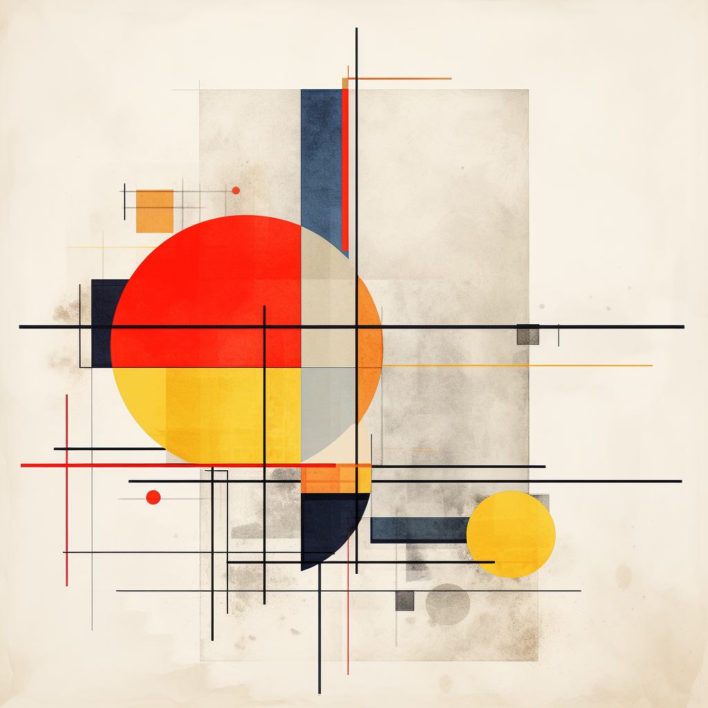 Geometric Bauhaus Mondrian design