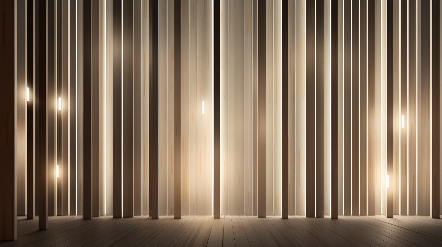 Geometric Birch Wallpaper with Stripes