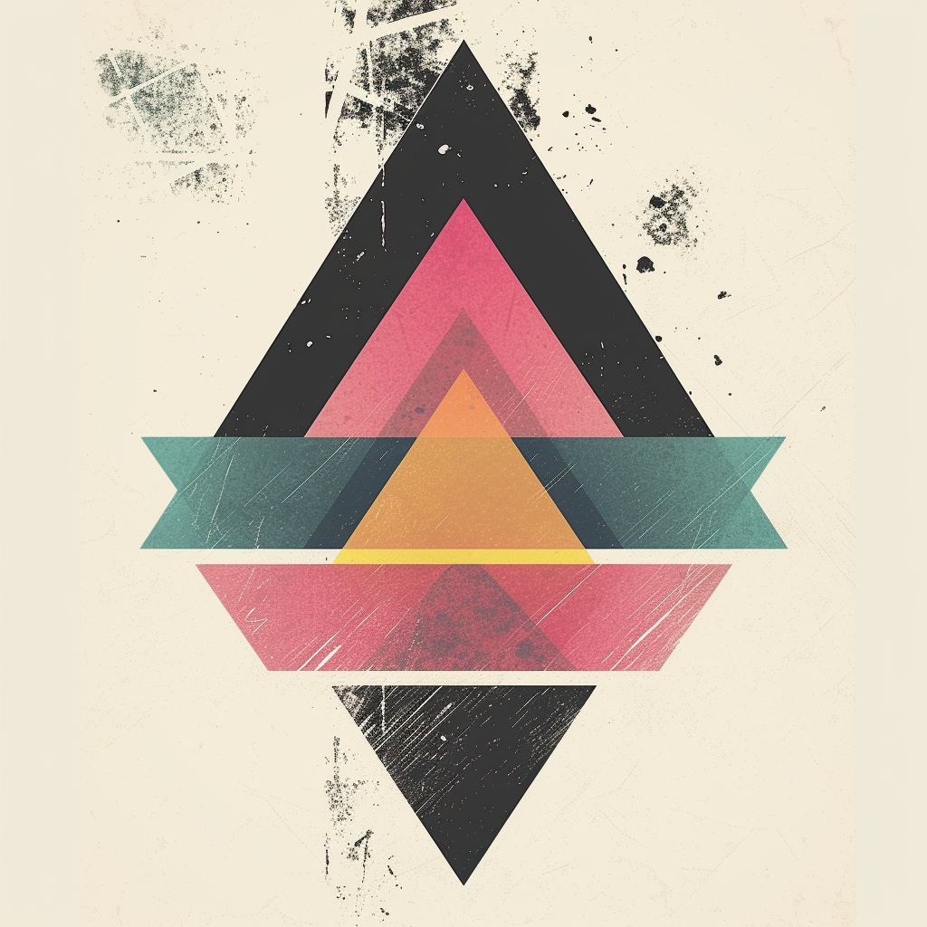 Geometric design poster