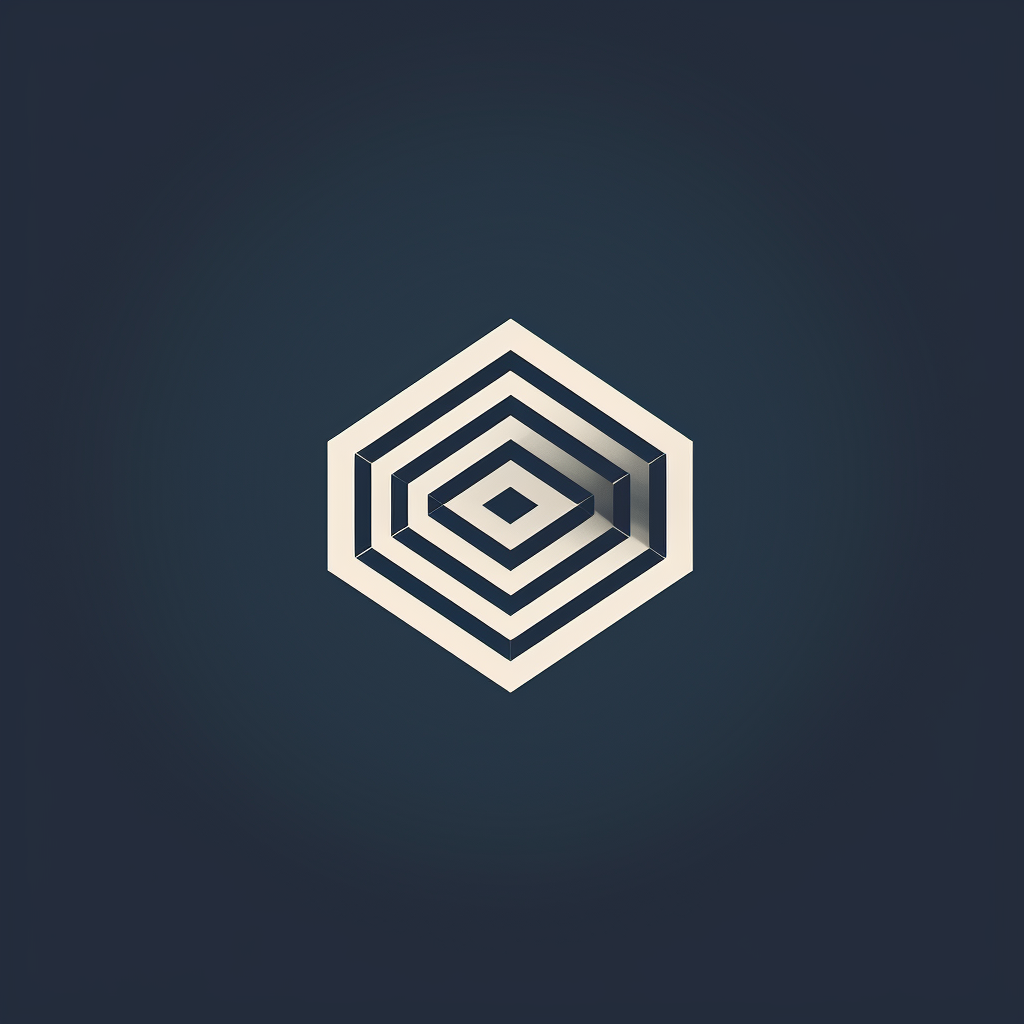 Clean Geometric Hexagon Logo