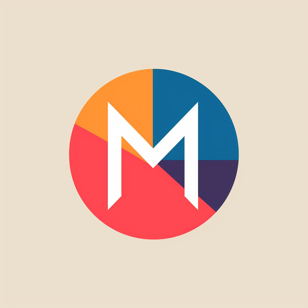 Minimal Geometric Letter M Logo