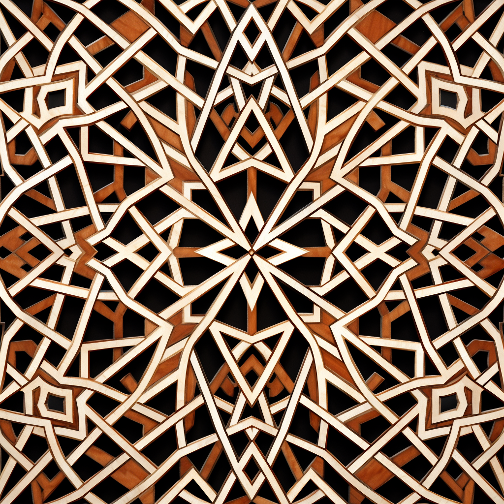 Beautiful geometric Moroccan pattern design