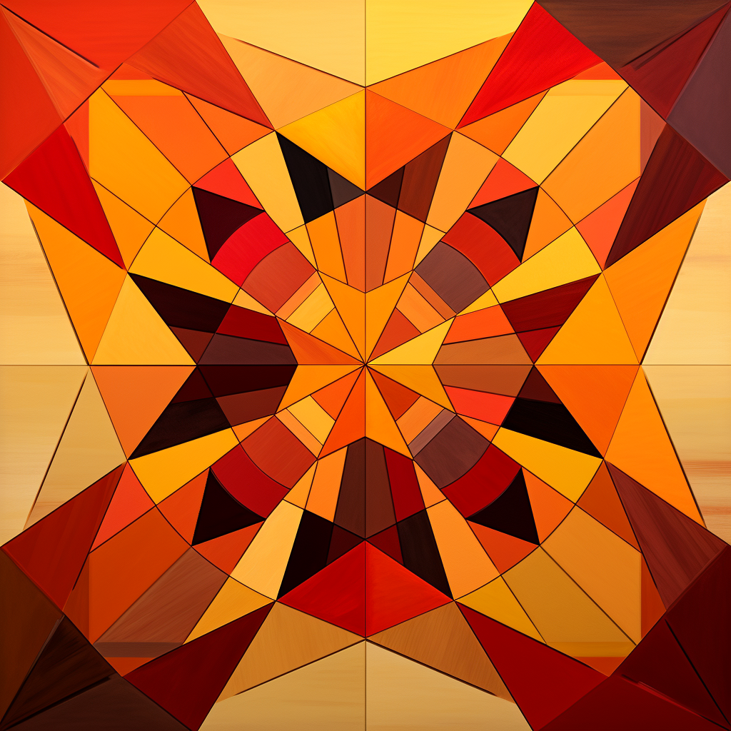 Geometric visual poem kaleidoscope abstract shape