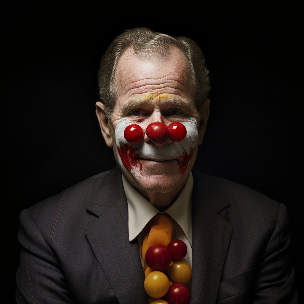 George Bush as Evil Clown  picture