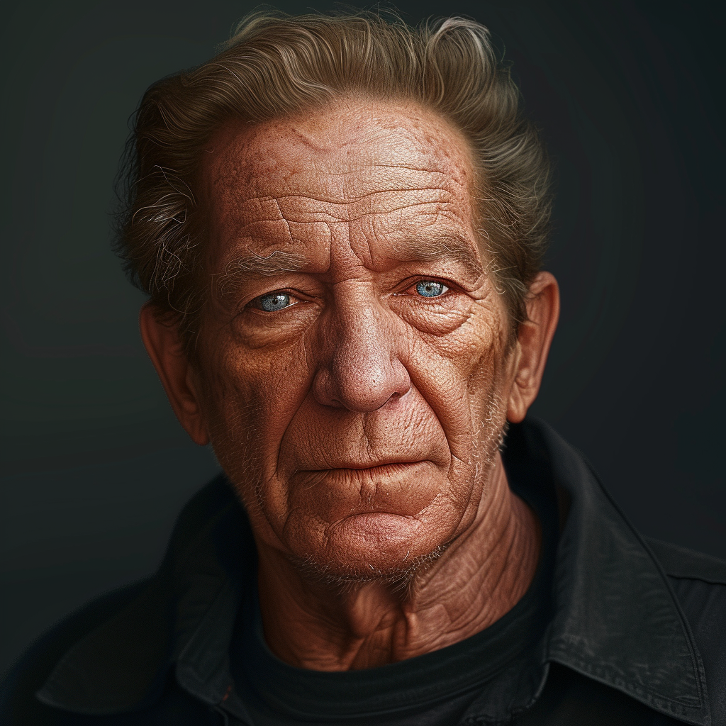 George Segal realistic portrait actor