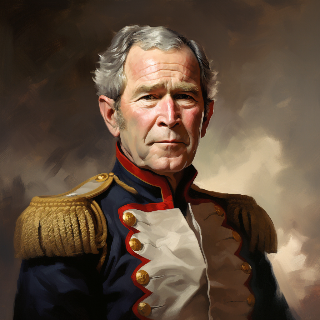 Portrait of President George W Bush