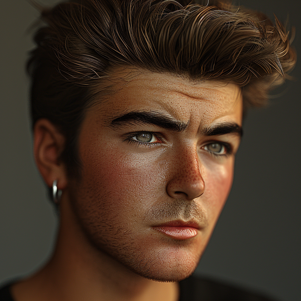 George Michael headshot portrait