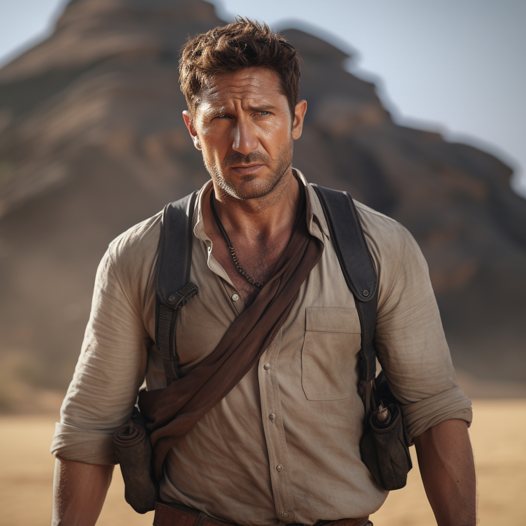 Gerard Butler as Nathan Drake in Uncharted