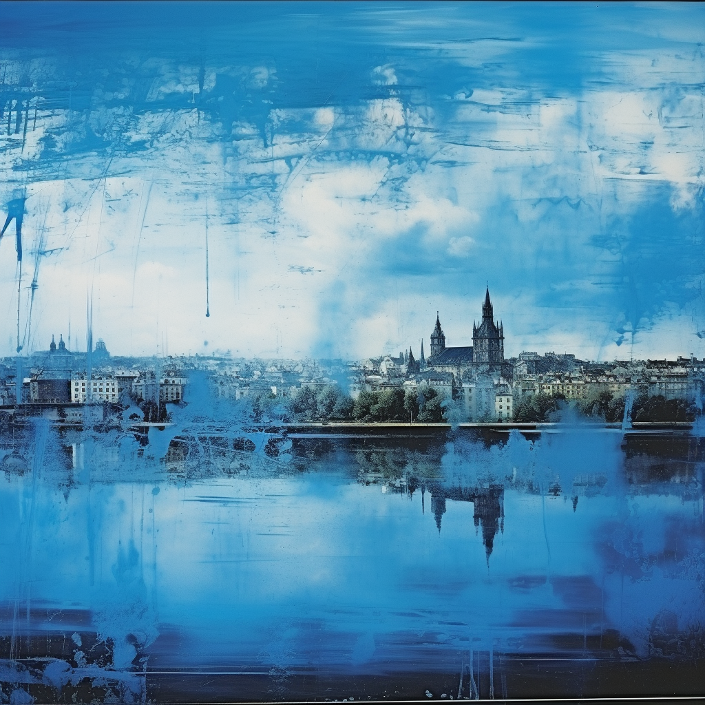 Gerhard Richter Dresden Landscape Blue Sky