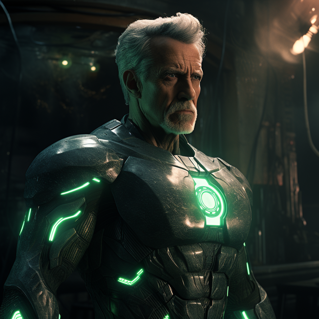 Elderly Ryan Reynolds as Green Lantern