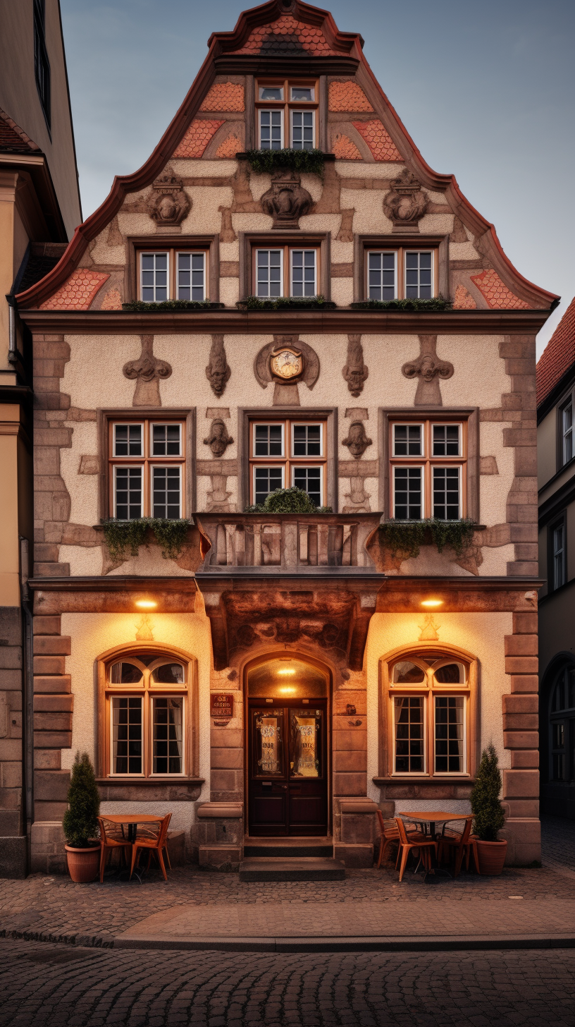 Traditional German Architecture with Photorealistic Details