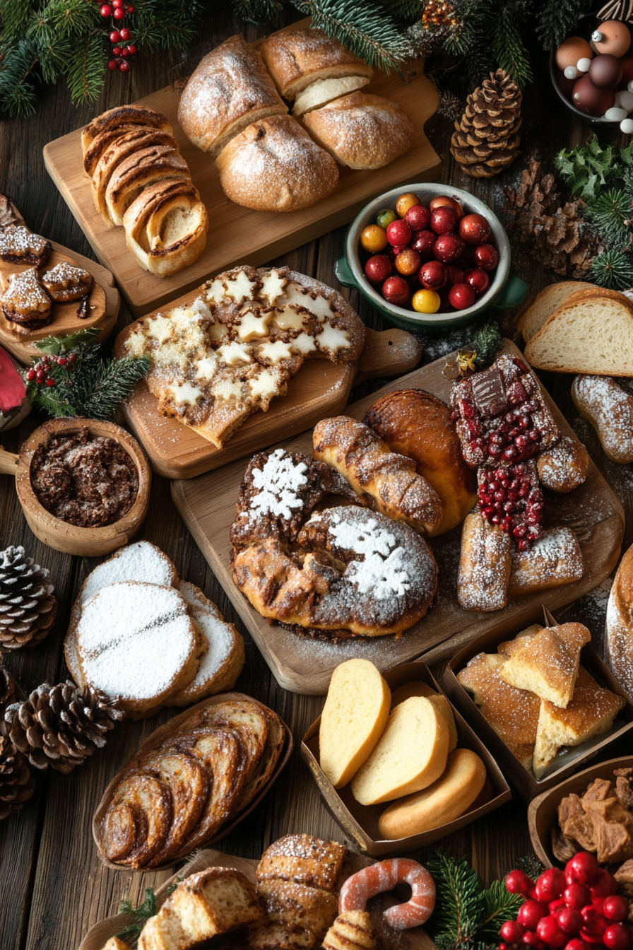 Authentic German Holiday Cookbook Background