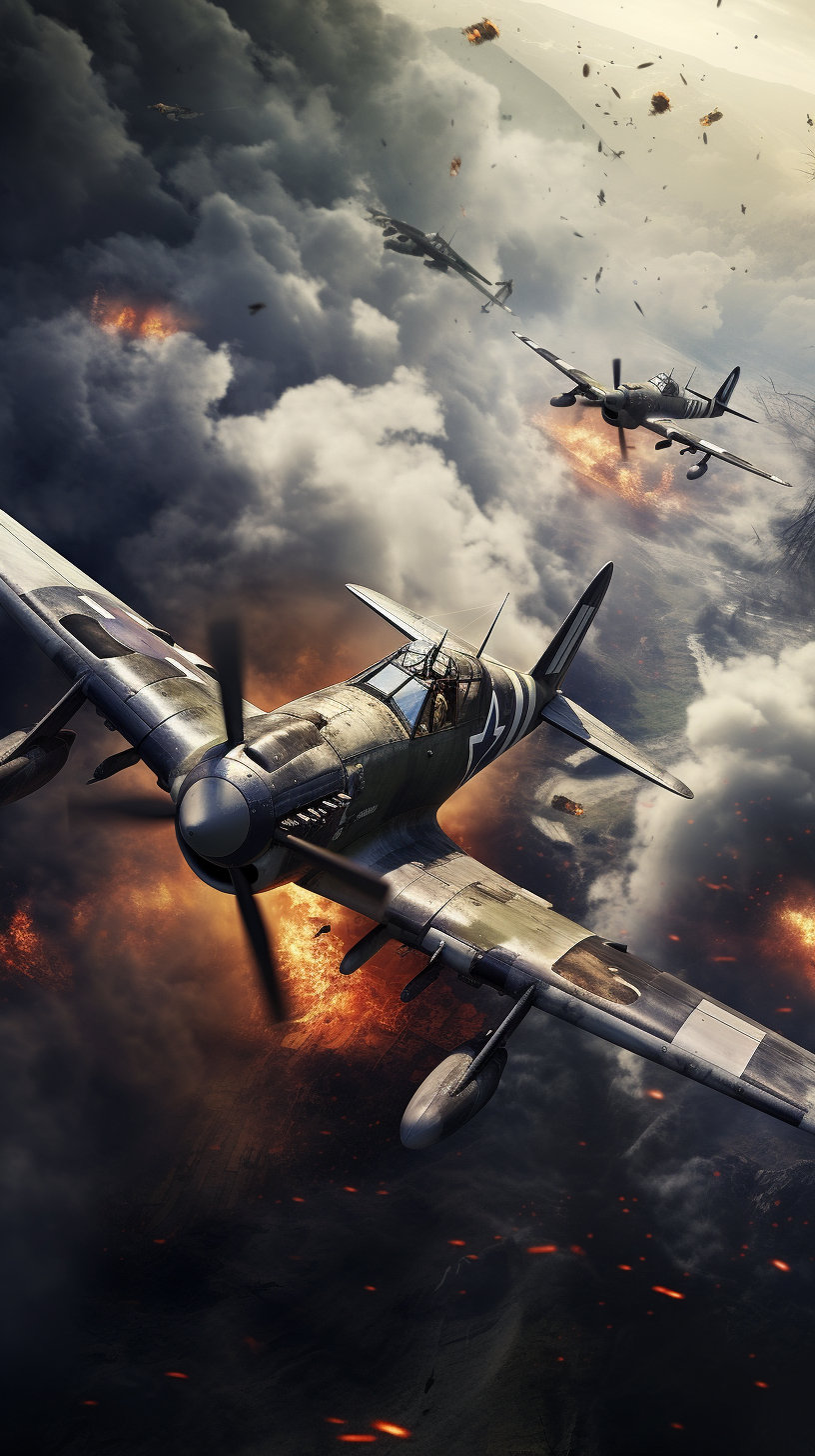 Hyper Realistic German Fighter Aces during World War 2