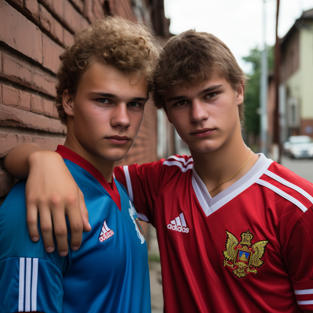 German and Russian Teens with Perms