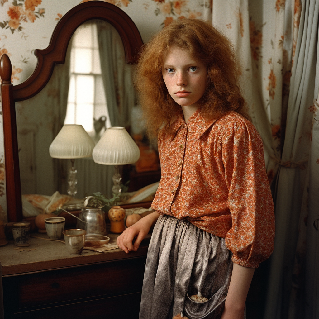 Young Woman in East Germany's Bedroom