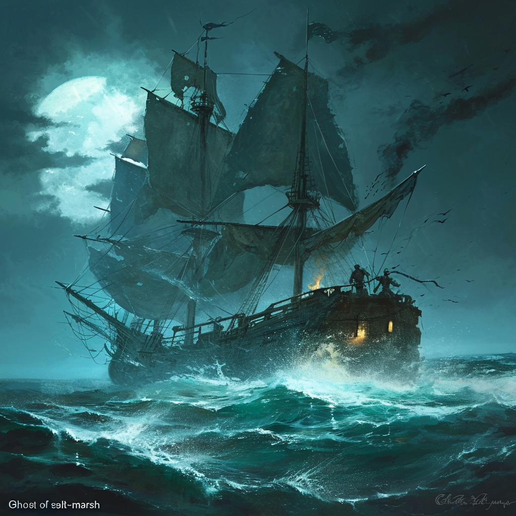 Ghost of Salt-Marsh DnD Pirate Adventure Image