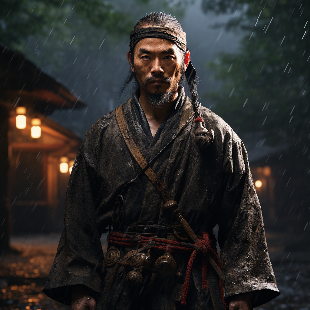 Realistic depiction of Ghost of Tsushima's Jin Sakai