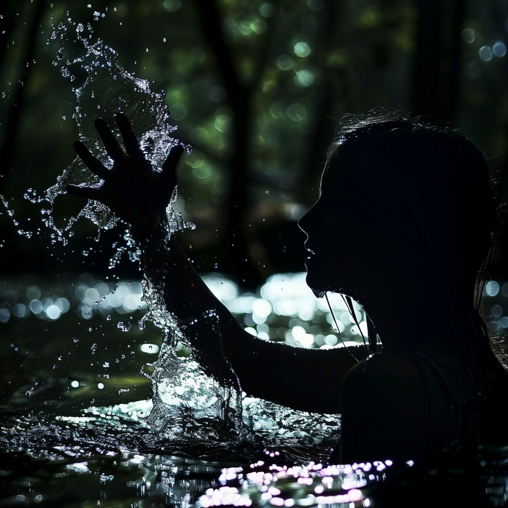 Girl dragged underwater by ghostly hand