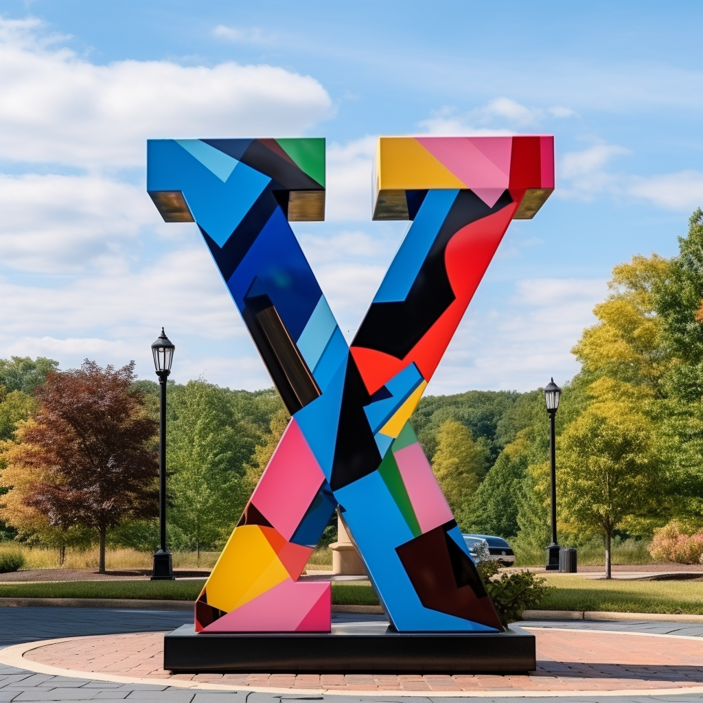 Giant Indiana Sculpture with YESX Letters