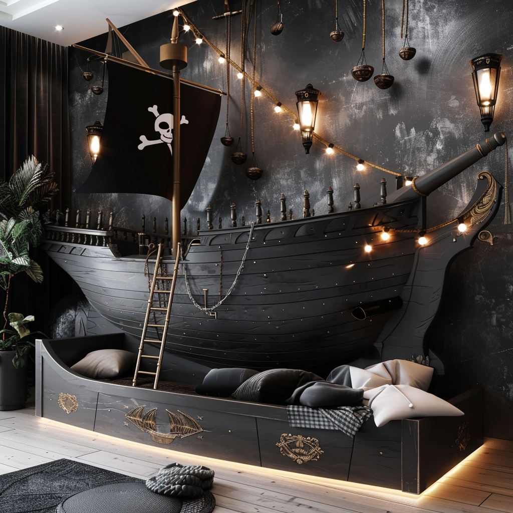 Pirate Ship Bed Room Image