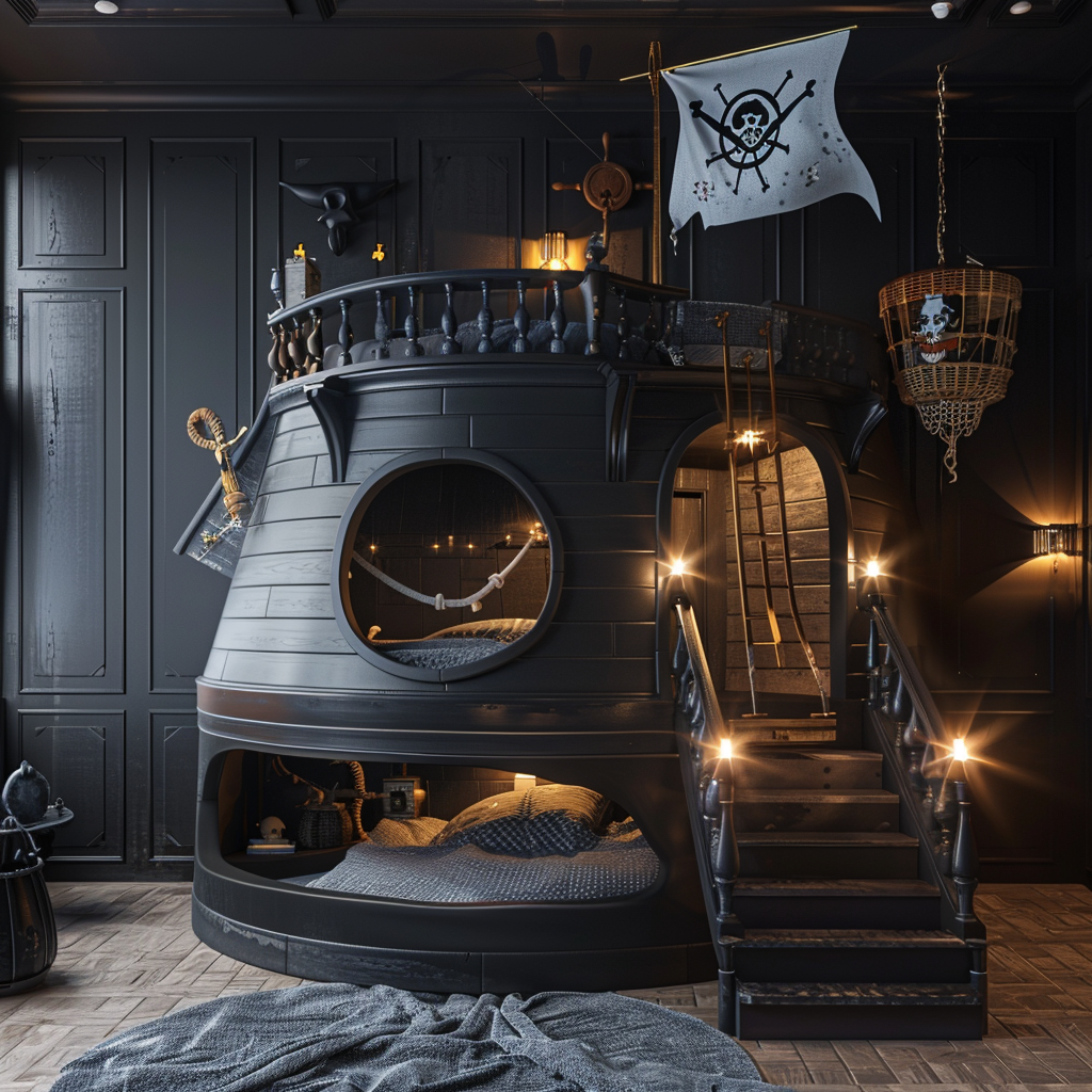 Pirate Ship Bunk Bed Design