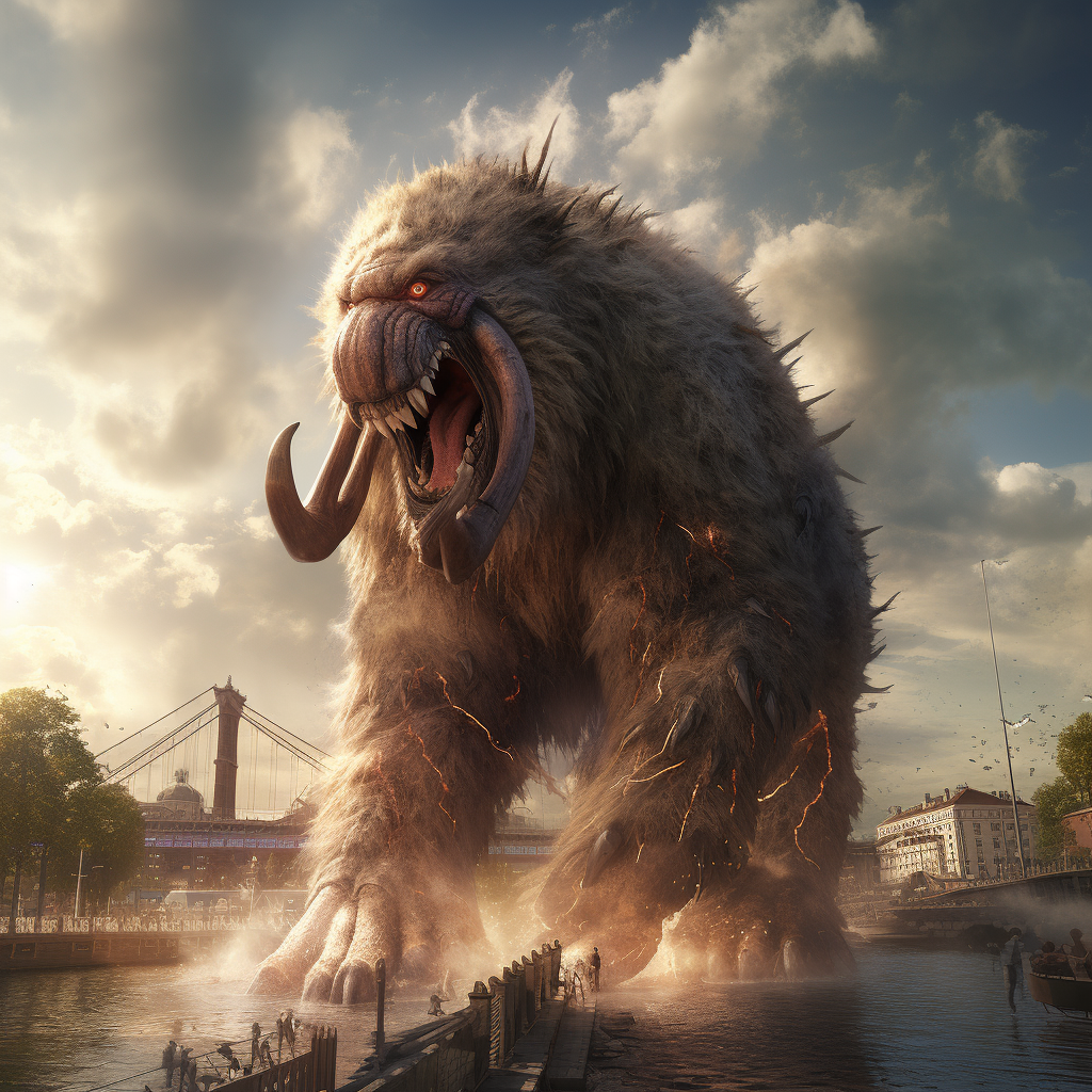 Destructive giant sloth in Stockholm