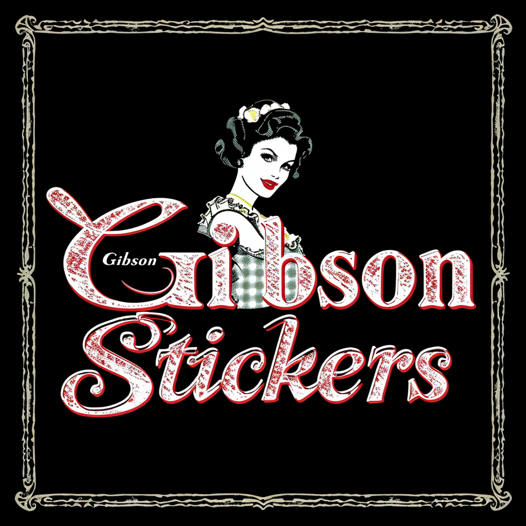 Gibson Girl Stickers Logo Design