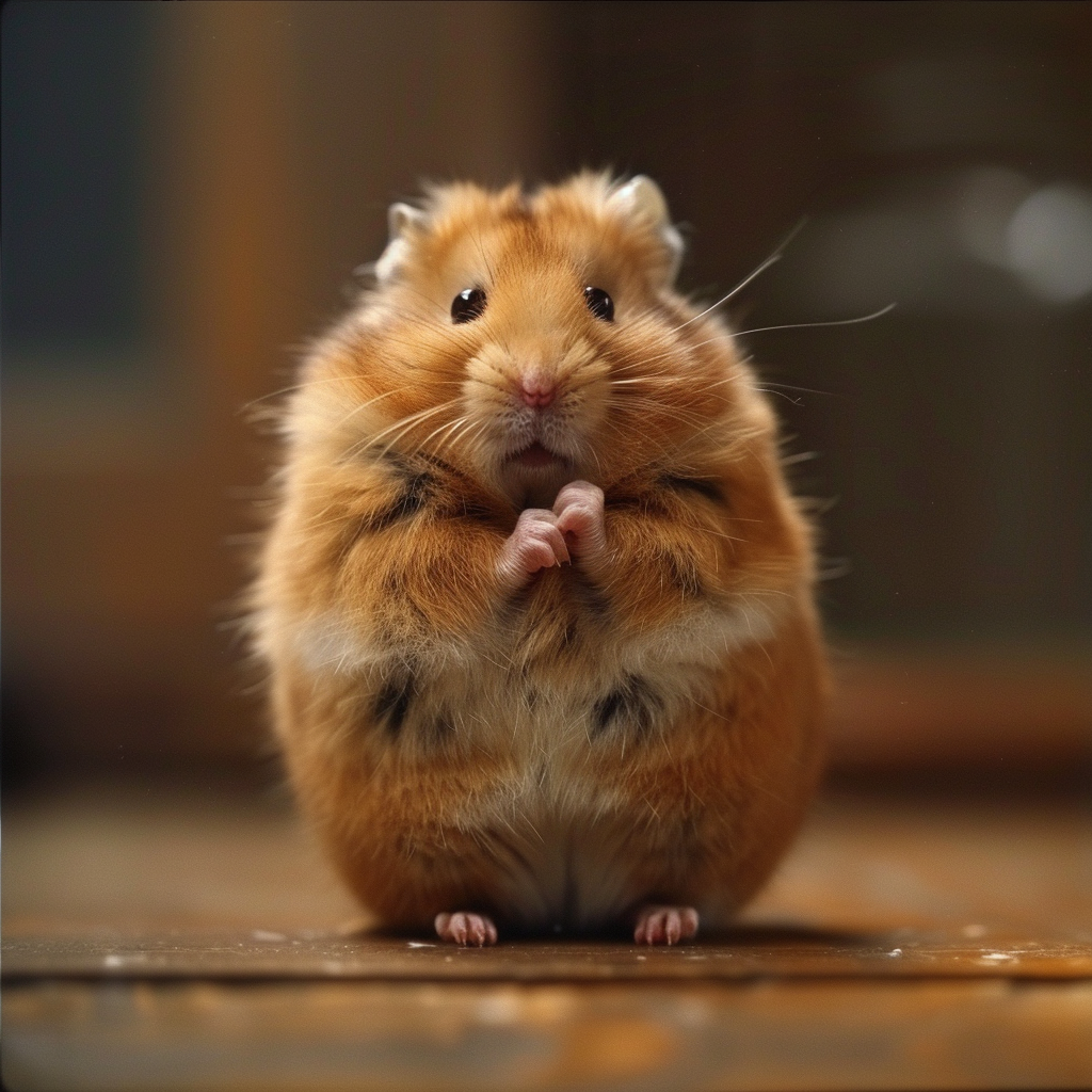 Gigachad Staring Hamster Picture