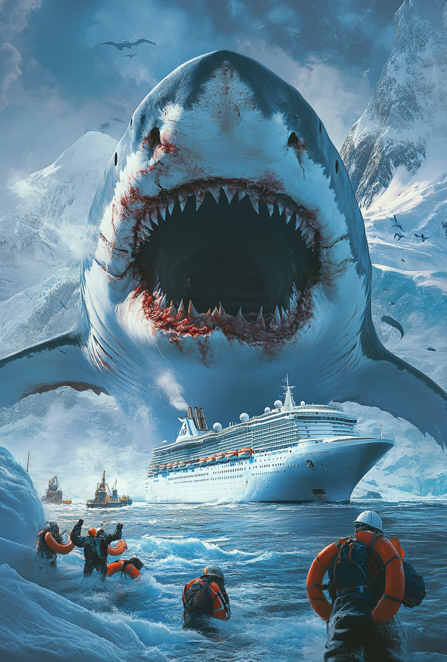 Gigantic Sharks Cruise Ship Attack