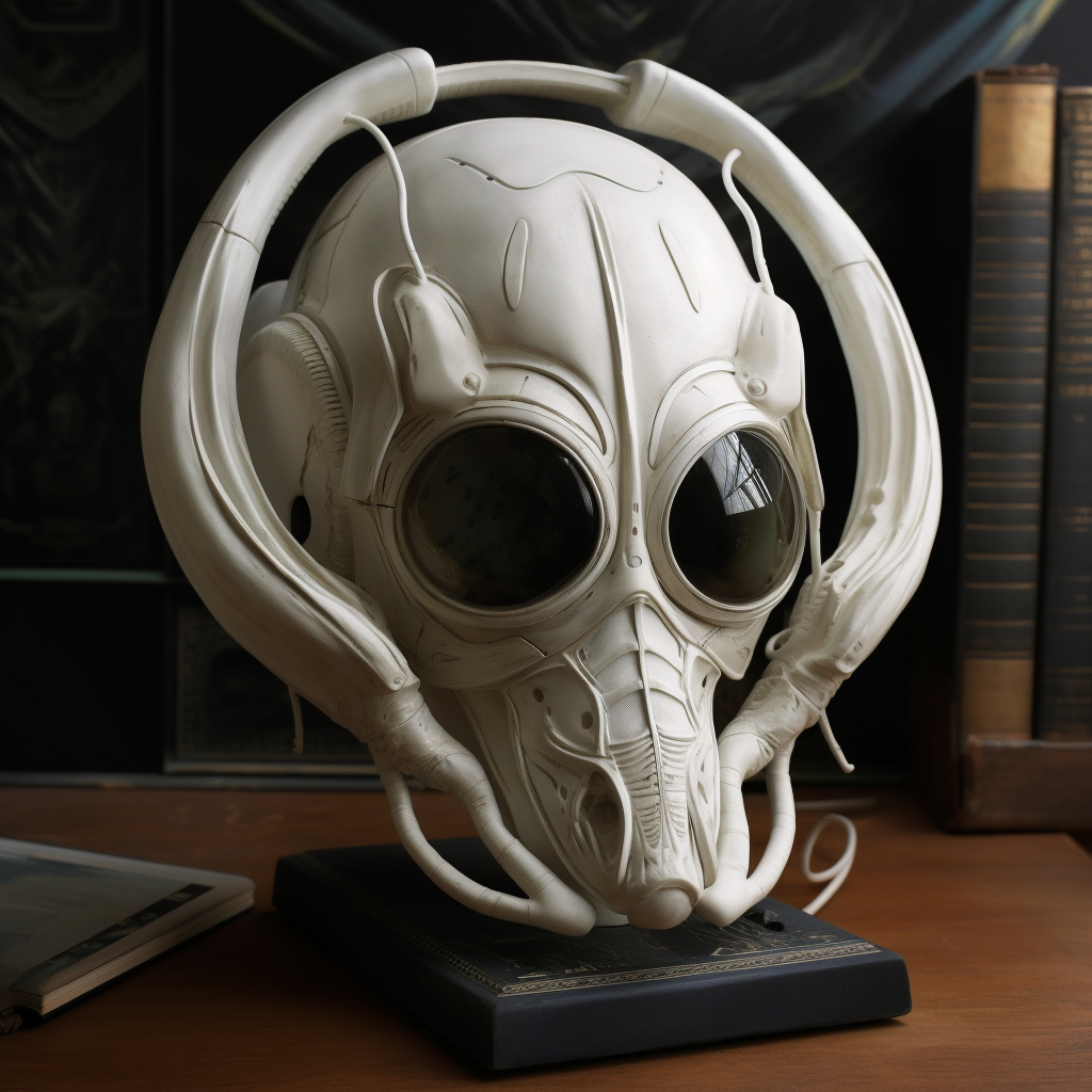 Giger Version Oculus White Headset Image