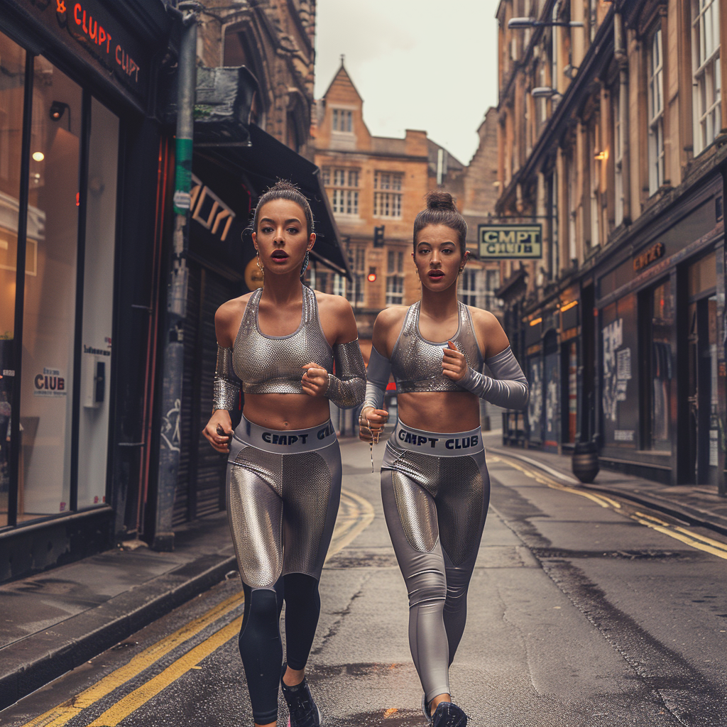 Gigi Bella Hadid running in London