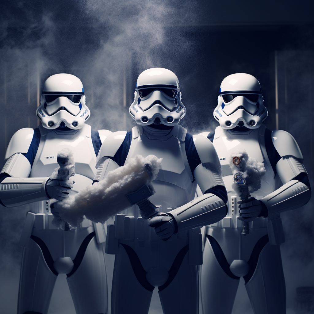 Storm Troopers shaving with Gillette's finest