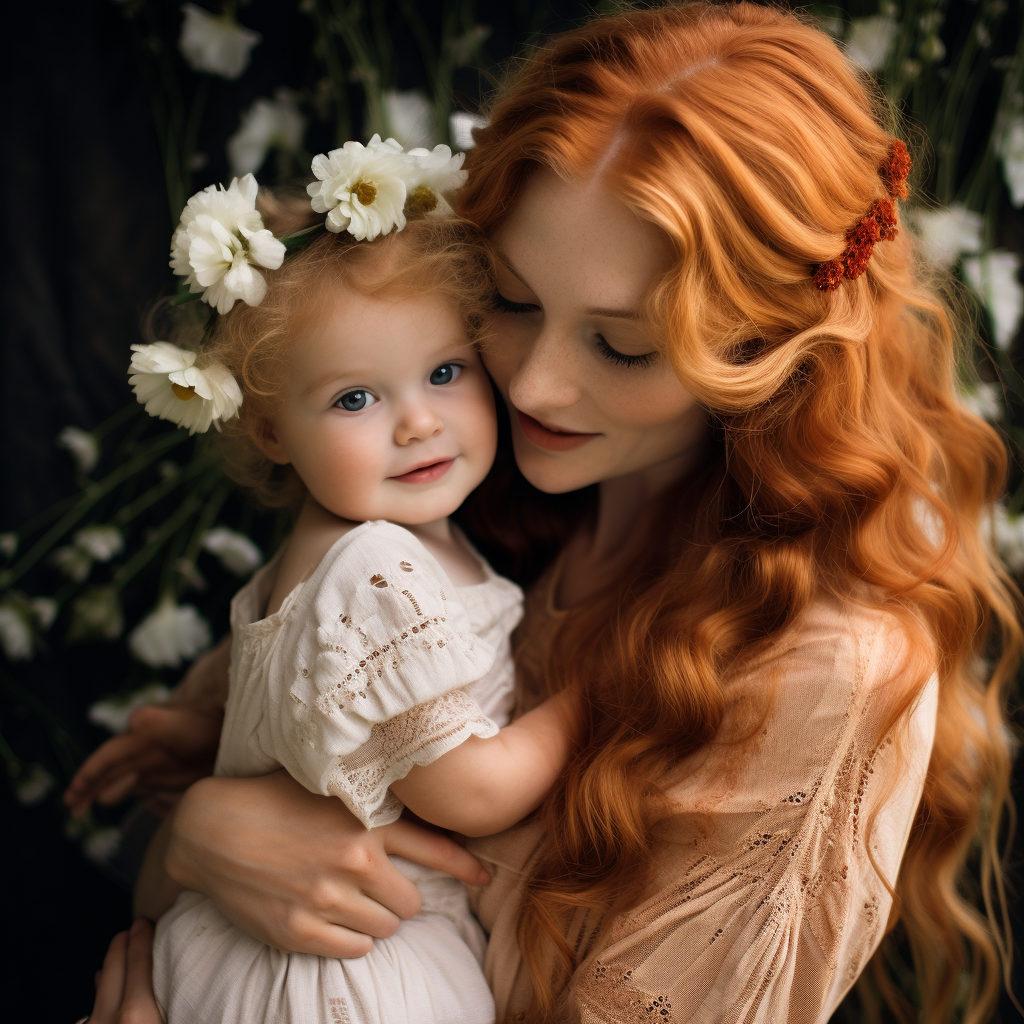 Mother with Blonde Toddler: A Heartwarming Moment