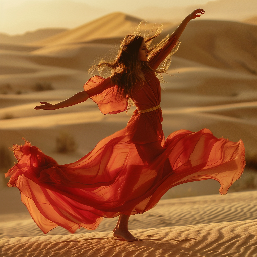 Gioia Manuli Dancing in Desert