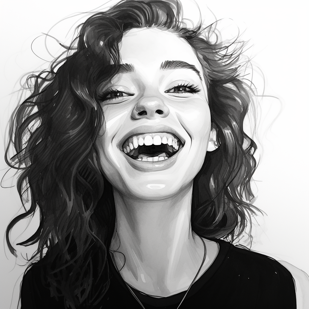 Girl with Buck Teeth Cartoon