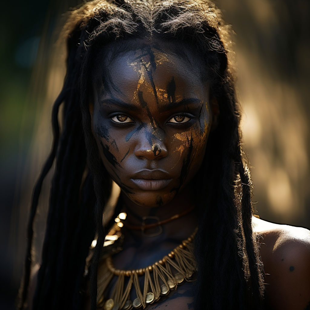 Young girl with notable facial scars