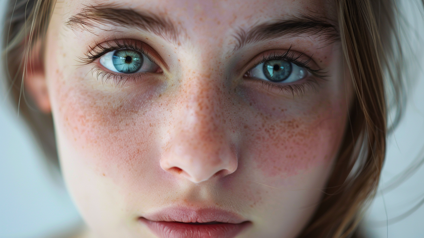 Close-up portrait of young woman