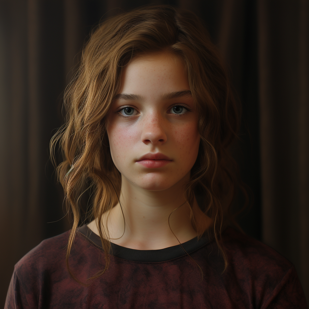 Portrait of 13-Year-Old Girl