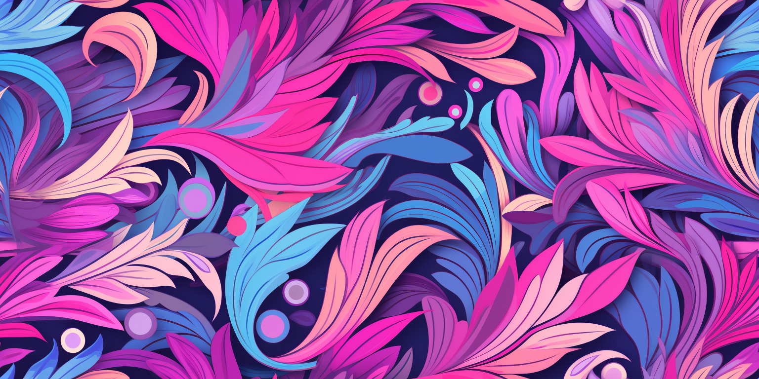 Girly colors pattern wallpaper