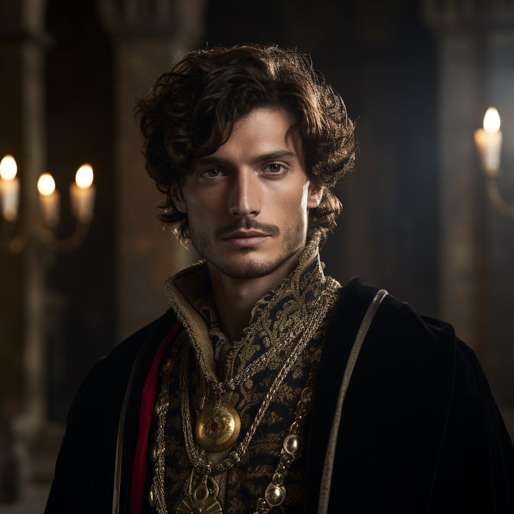 Portrait of Giuliano di Medici in TV Series