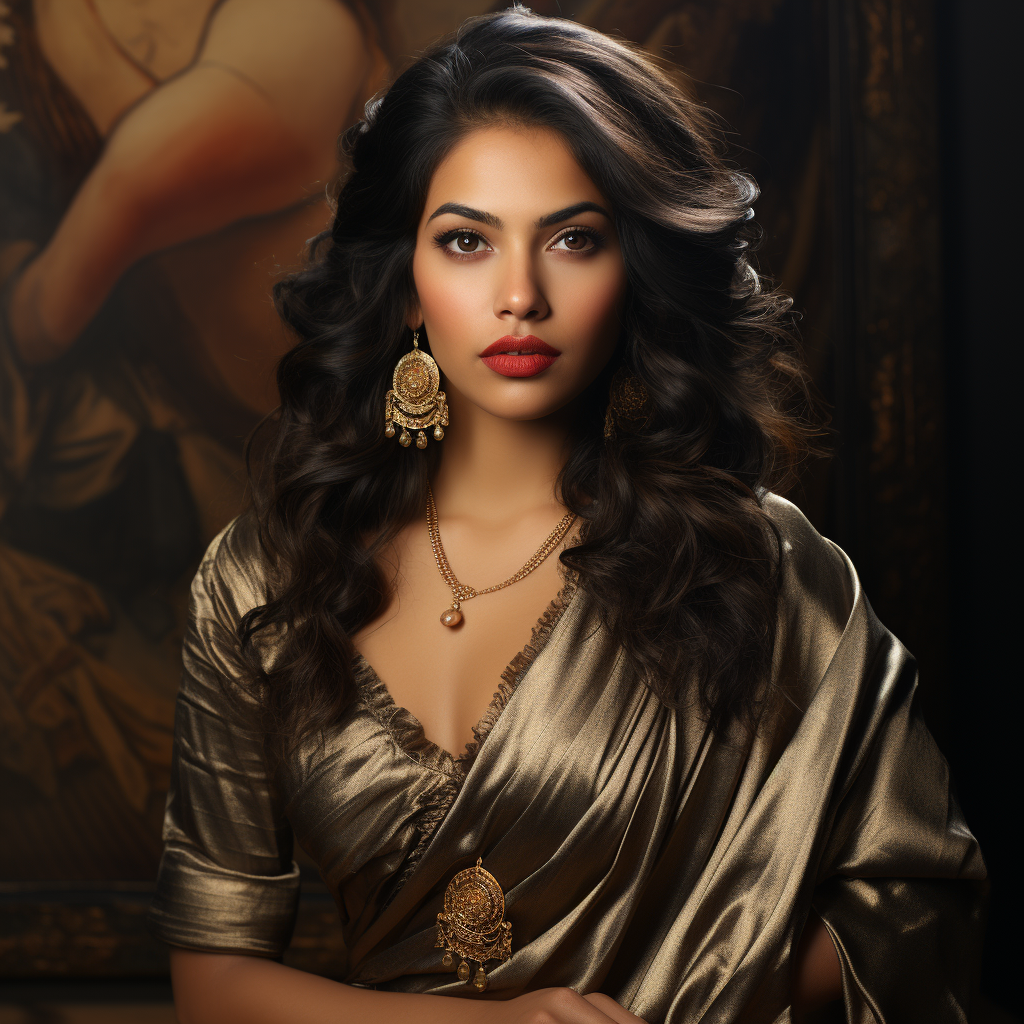 Glamorous Indian woman in portrait