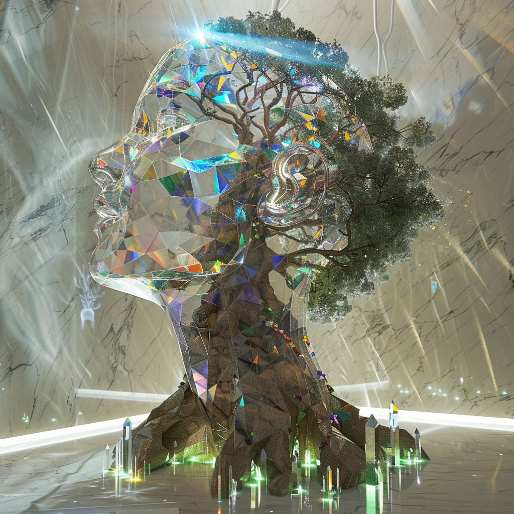 Tree of Knowledge in Crystalline Glass