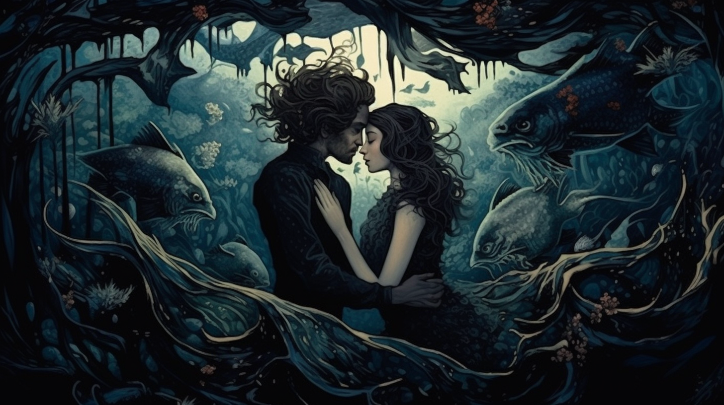 Dark Sea Intimacy Glicee Print