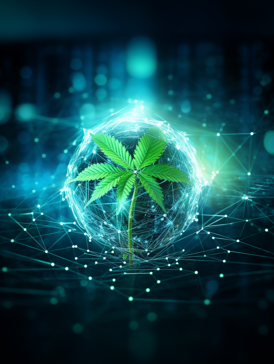 Global Hemp Technology and AI in Blue and Green