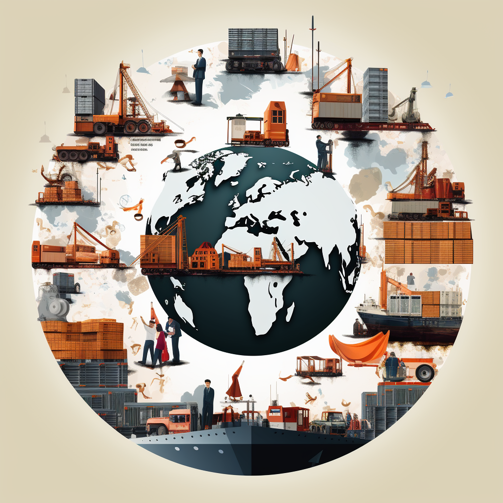 Globalization Pictogram - World Trade Growth