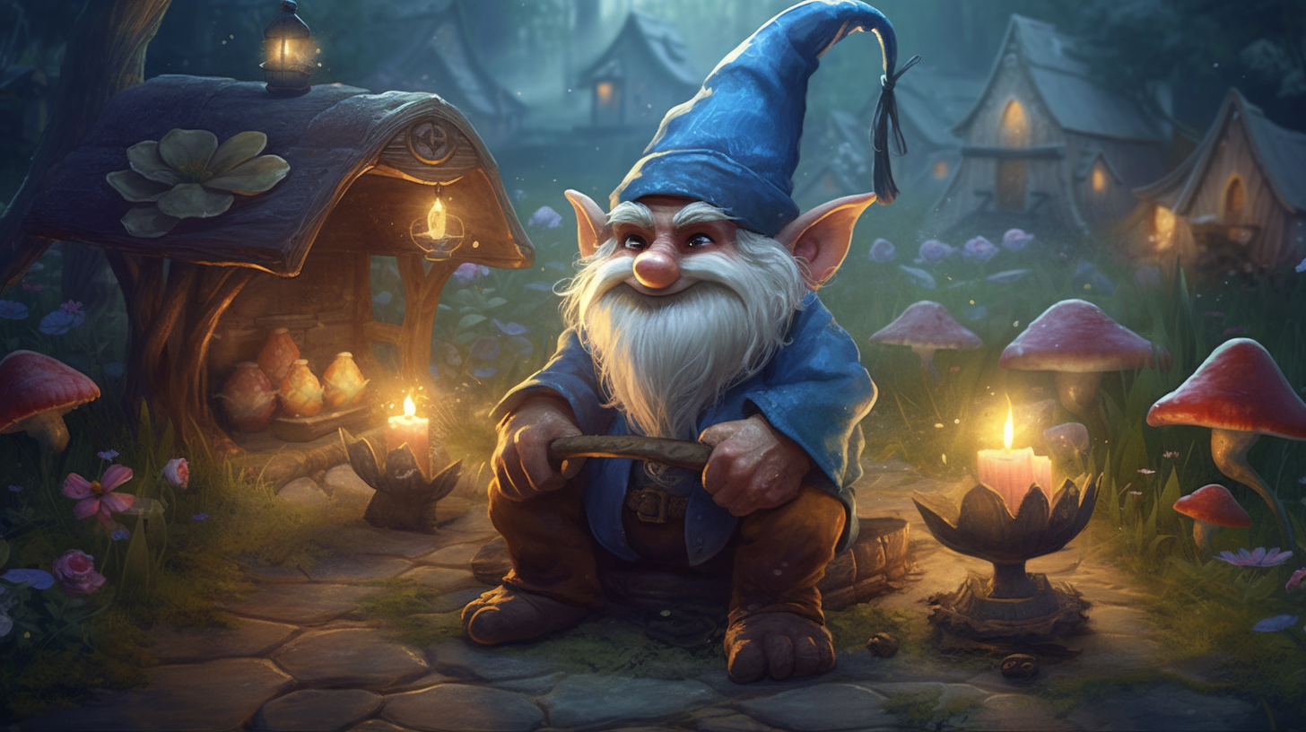 Excited gnomes ready for their quest