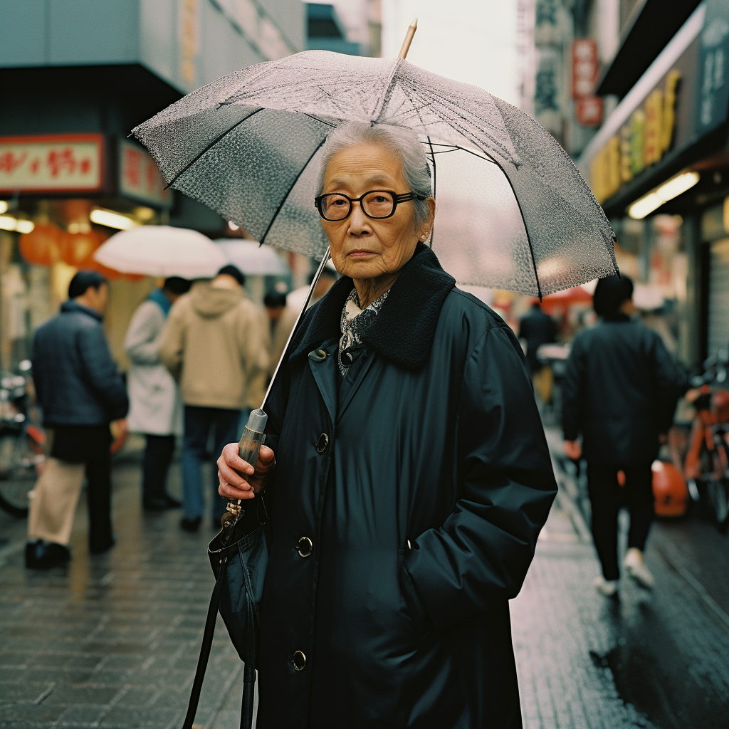 Elderwoman in Japan Street Snap