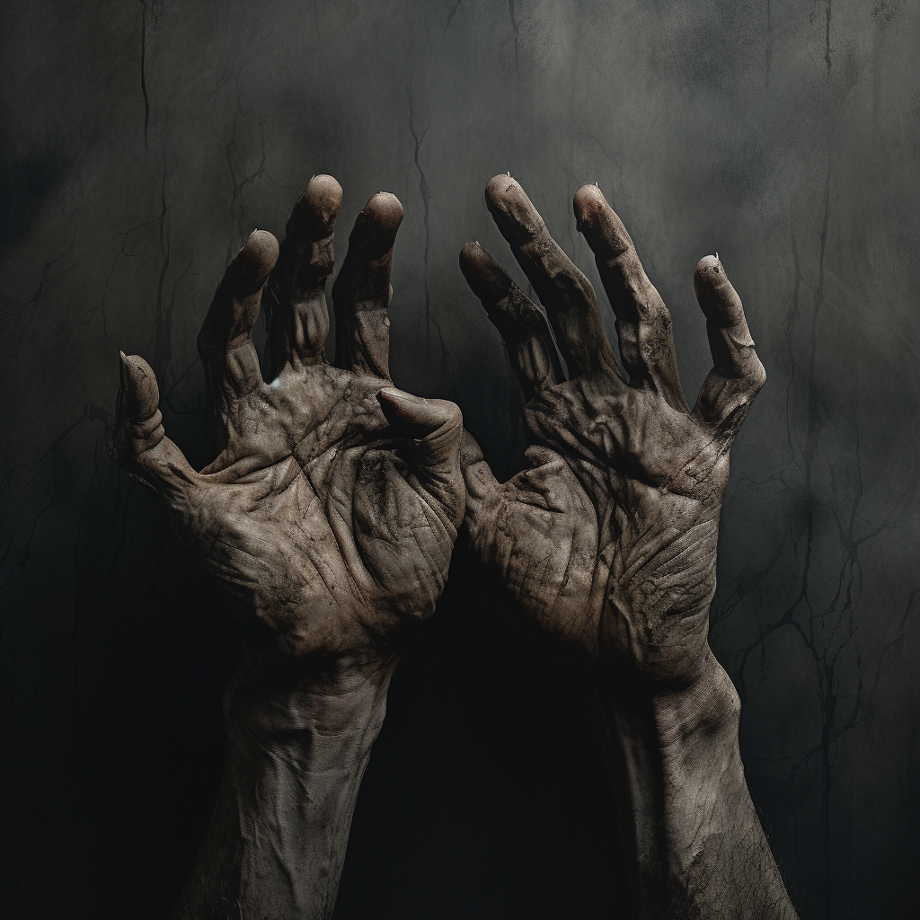 Hands with Black Veins