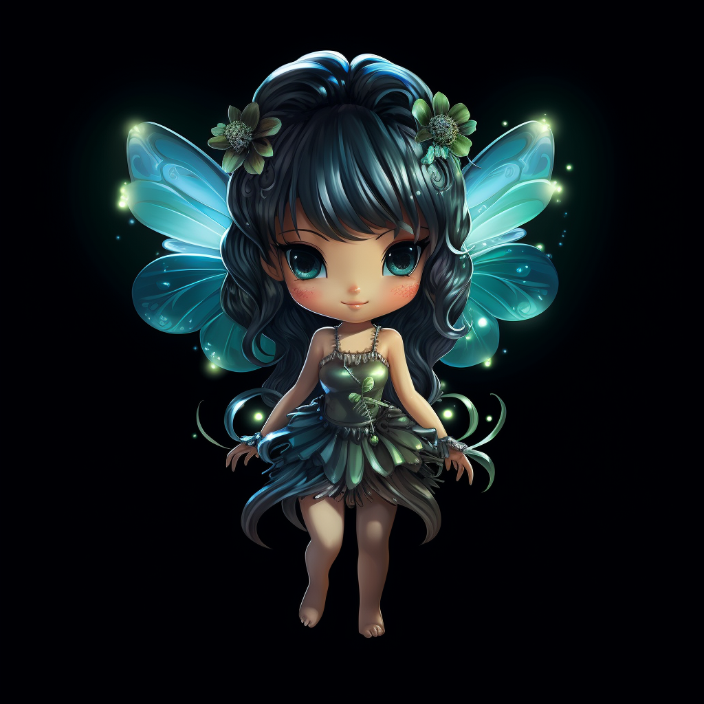 Glow in the Dark Chibi Fairy Full Body