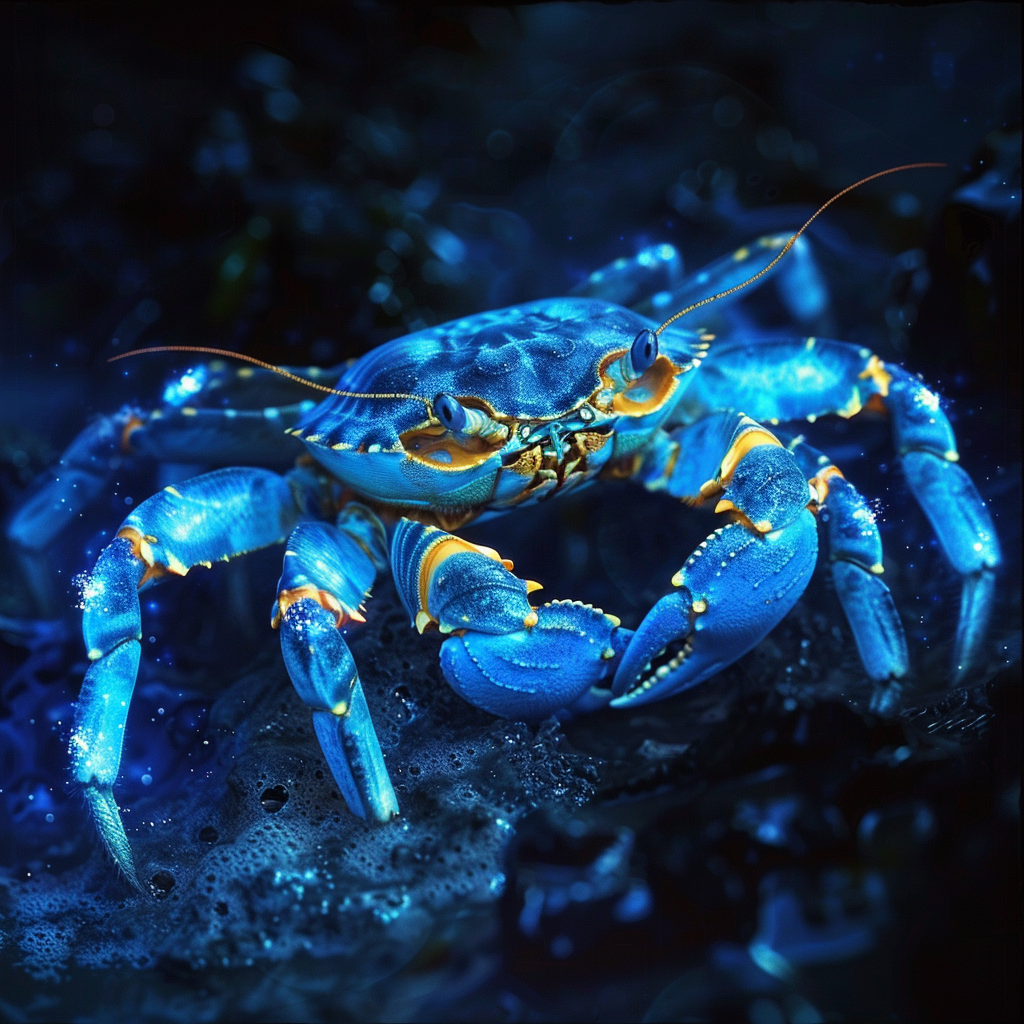 Avatar state glowing crab